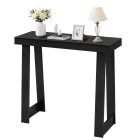 36 in Console Table, Modern Desk Behind the Couch, Wooden Rectangle Entrance Desk, Narrow Long Sofa Table Accent Stand, Ideal for Hallway, Bedroom