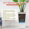 30 in Tall Large Flower Pots Planter with Self-Watering Drainage Holes&Inner Trays Indoor Outdoor Plant Pot with Drain Holes, Water Level Monitor