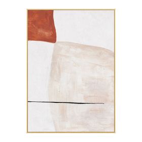 Light luxury simple home decoration hand-painted oil painting modern abstract canvas painting wall painting living room poster (size: 90X120cm)