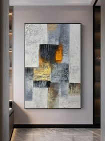 Colorful Geometric Abstract Painting Modern Canvas Poster Print Minimalist Wall Art Pictures For Living Room Aisle Studio Decor (size: 90X120cm)